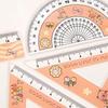 4pcs/set Office Supplies Soft Ruler Set Drawing Tools Straight Ruler Capybara Set of Rulers
