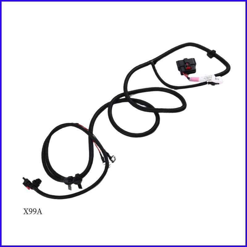 WO-For Tesla Model Y 2024 Front Bumper Reversing Radar Wiring Harness Belt Fog Lamp Interface 1489045-04-D 148904504D чёрный