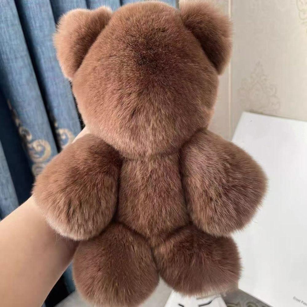 Handbag Charm Bear Doll Pendant Stuffed Animal Bear Keyring Adorable Bear Keychain Backpack