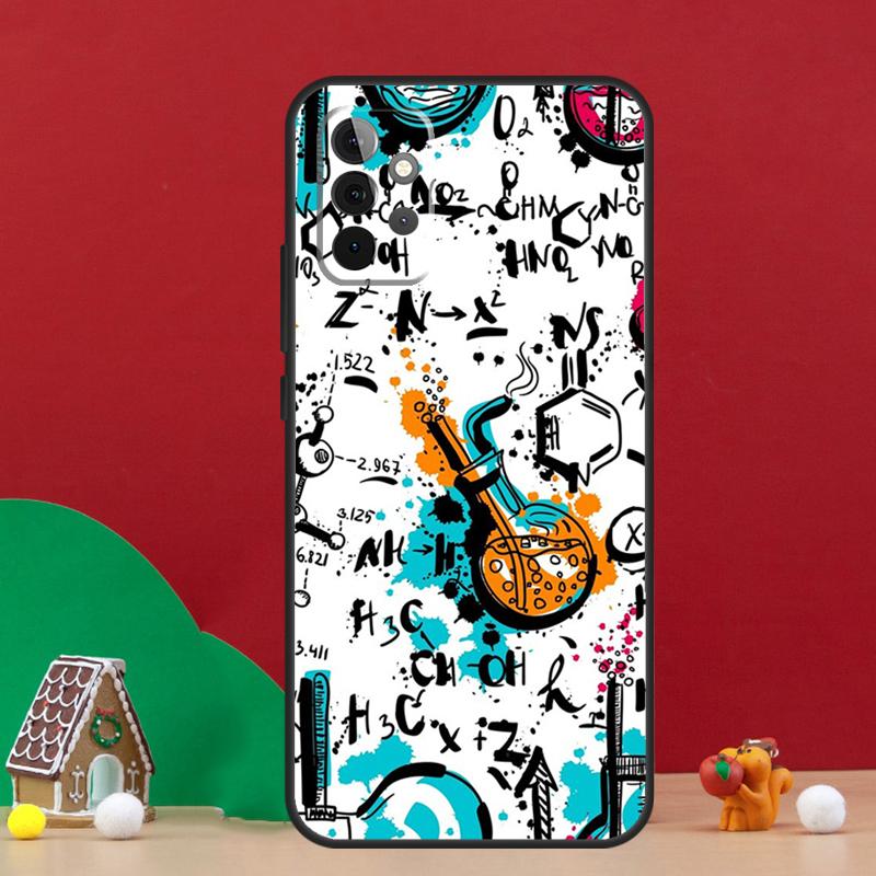 Biology and Chemistry Case For Samsung Galaxy A54 A06 A16 A26 A36 A56 A53 A32 A52 A33 A13 A55 A35 A15 A14 A34 A17