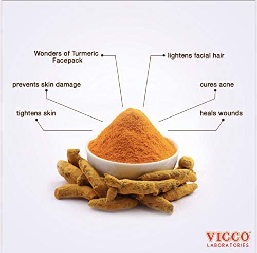 Vicco Turmeric Skin Cream with Sandalwood Oil for Healthy Glowing Skin 50gm Pack of 2 Natural Moisturizer