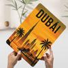 Dubai Skyline Travel Cityscape Tin Plaque Poster Customized Wall Art Retro Vintage Metal Signs for Man Cave Bathroom Decor Room