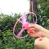 1-10Pcs Flying Helicopter Toy Hand Rotating Circle Bamboo Dragonfly Hand Rub Plastic Propeller For Outdoor Flying Toy Kids Gift