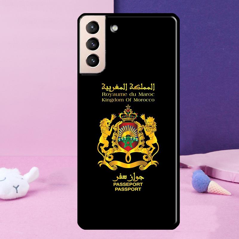Morocco Flag Case For Samsung Galaxy S23 S22 Ultra S21 S20 FE Note 10 20 Ultra S8 S9 S10 Plus Cover