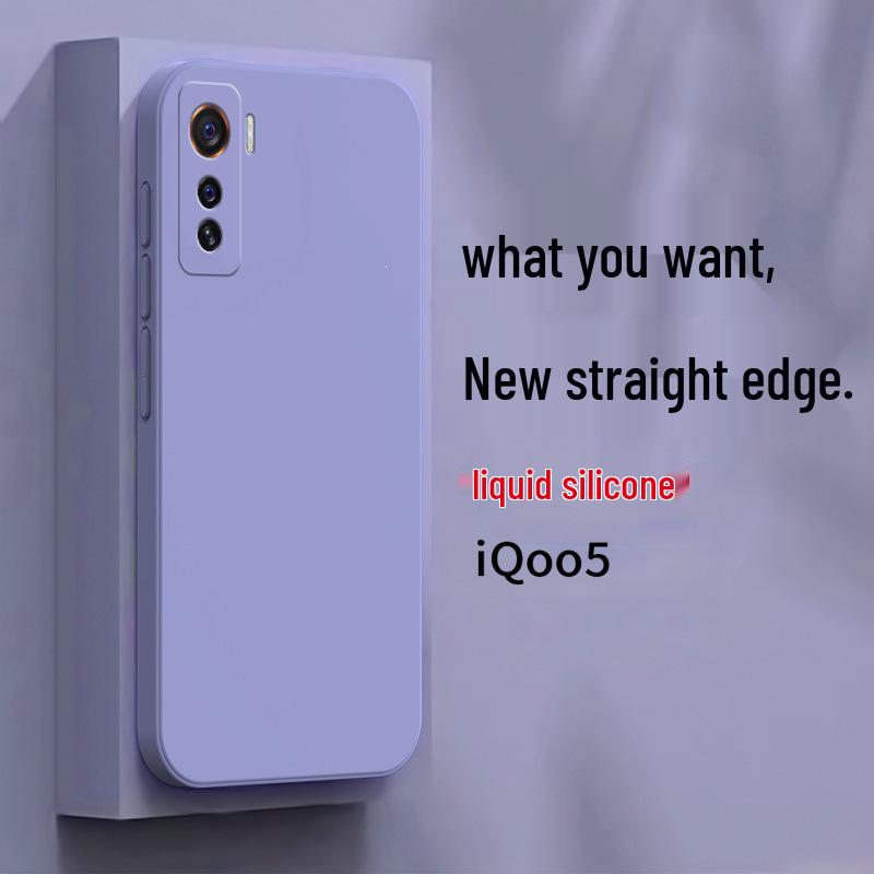 iQOO 5 Silicone Drop-Proof Protective Phone Case