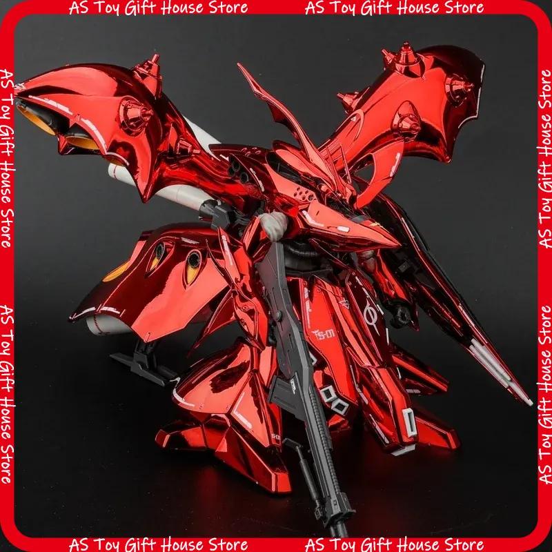 Nightingale Plated Version Hg1144 Mobile Suit Char'S Counterattack Mech Assembly Model Kit Action Figures Puzzle Toy Gift