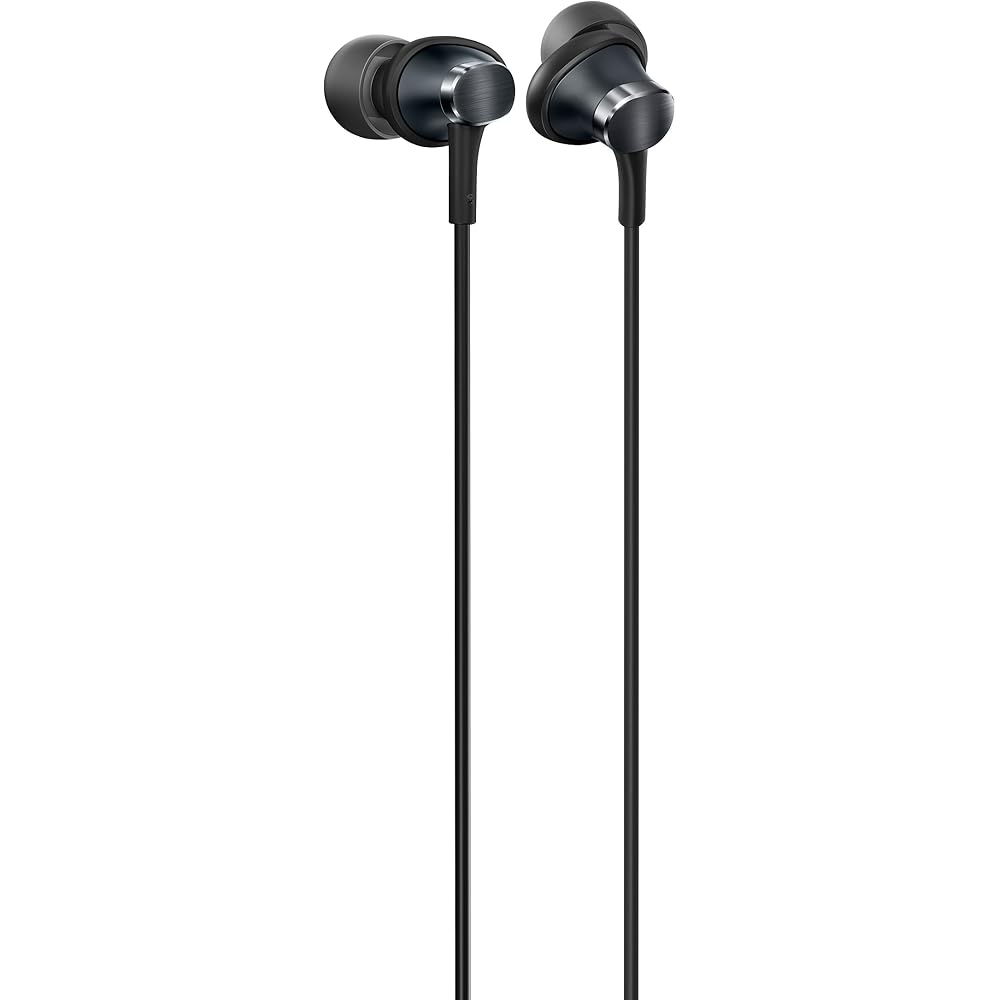 Panasonic High-Resolution In-Ear Headphones with Microphone and Remote Control, Black RP-HDE1M-K