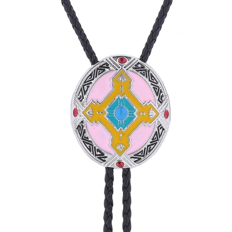 Western Cowboy Bolo Tie Totem Necktie  Lariat Necklace Costume Accessory Bolo Tie Western