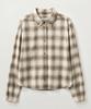 Seteo (W) Classic Flannel Check Shirt Beige