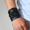 Men's multi-layer DIY suit leather bracelet, European and American cross-border jewelry retro hip-hop hand rope handwoven jewelry