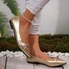 2025 New Women Cute High Quality  Leather Pointed Toe Flat Shoes Lady Casual Office Shoes White Comfy Shoes
