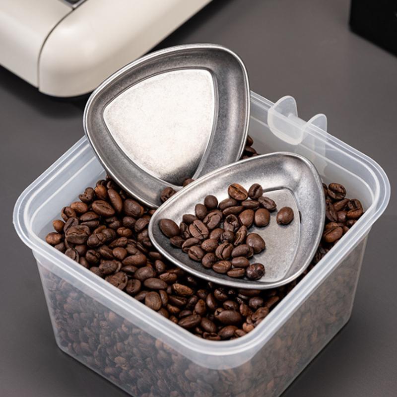 Stainless Steel Coffee Bean Dosing Weighing Tray - Sprayer Spoon Shovel Teaspoon Vessel
