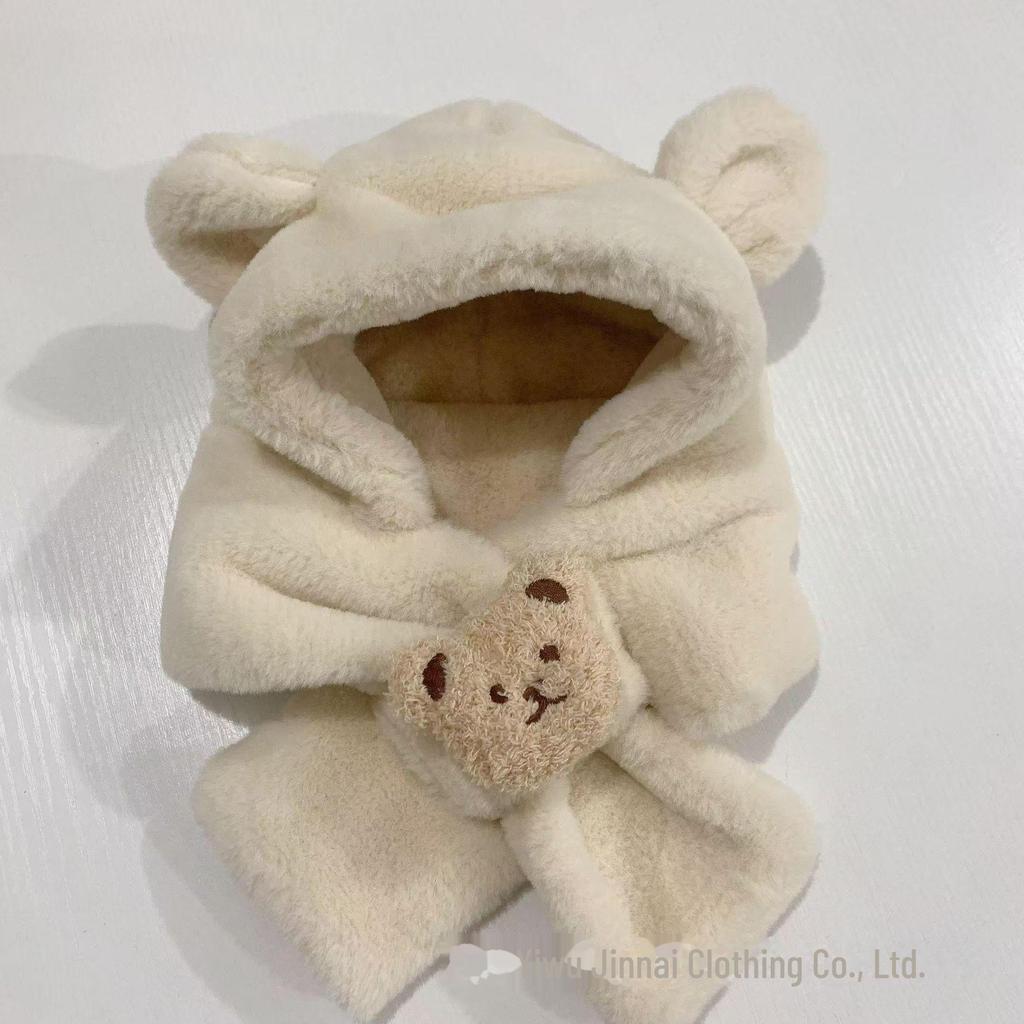 Super Cute All-in-One Baby Hat & Scarf with Windproof Ear Protection for Boys and Girls