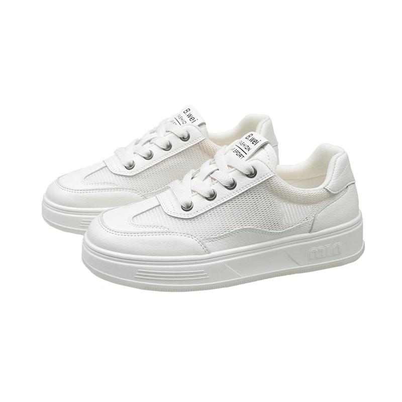 

Fashion 2025 NEW Women s Summer New Style Breathable Mesh Thick Bottom Casual Sports Sneakers High Leisure Movement Shoes 40 бежевый