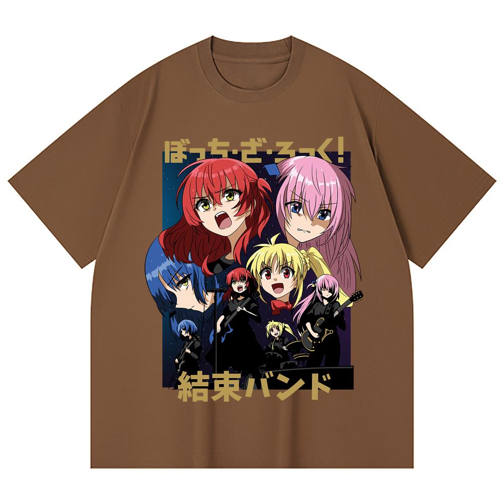 230 Gsm 100% Cotton Bocchi The Rock V1 Print Unisex Heavy Cotton T Shirt