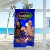 Wrestlemania Customizable Name Beach Towel Quick-Dry Soft Microfiber Ideal for Travel Outdoor Swim Pool Yoga Surf Camping Hiking Gym Gift Holiday