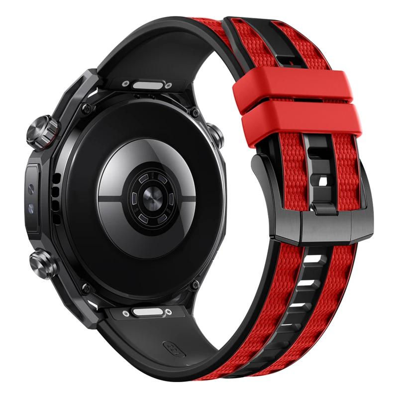 Bracelet en Silicone Bicolore 22mm Pour Garmin Venu 4 45mm/Forerunner 570 47mm, Bracelet de Remplacement Respirant Doux Imperméable