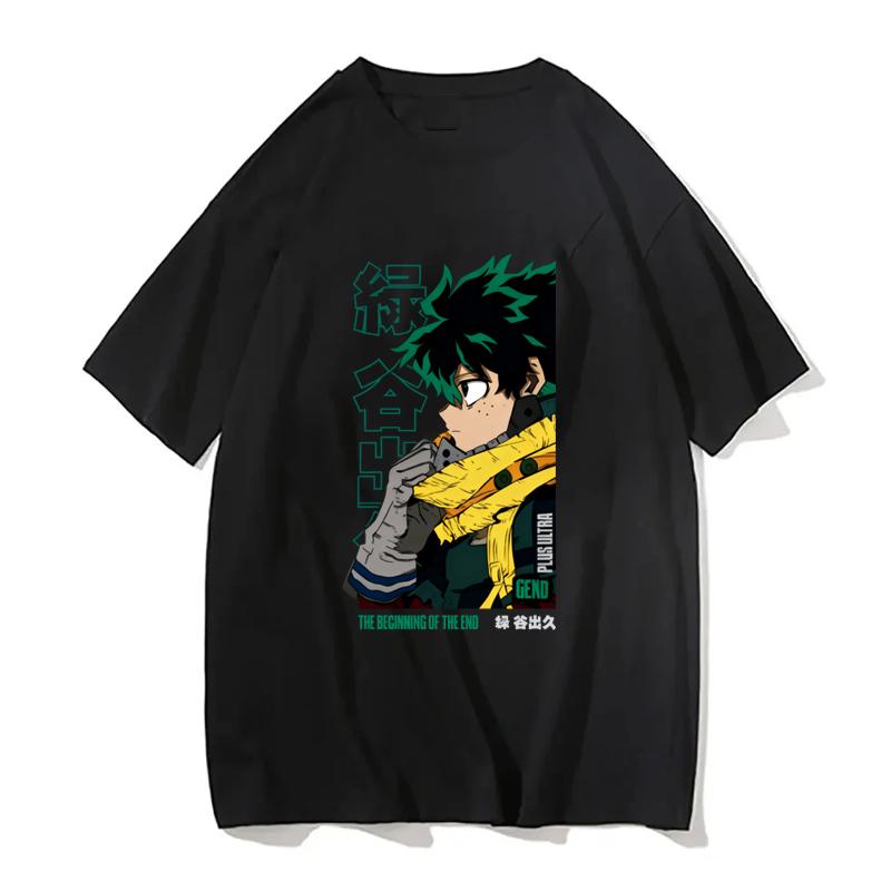 Deku T-Shirt Izuku Midoriya Hero Hero Anime Shirt Graphic T Shirts Oversized T Shirt Women's Clothing Fashion
