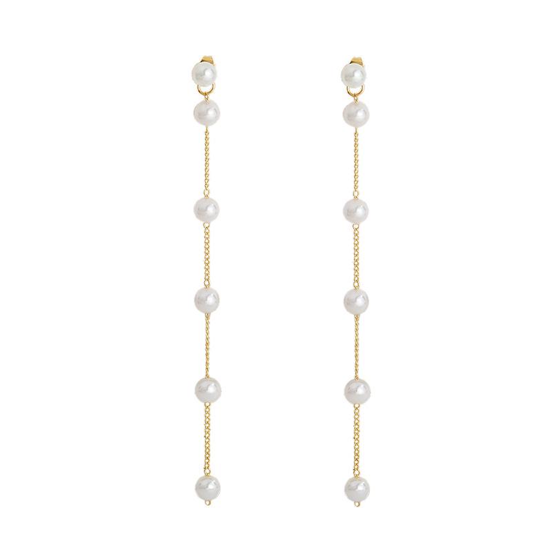 Elegante Süßwasserperlen-Ohrstecker für Damen - Trendig, Schlicht, Feenhafter Stil