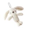 Plush Big Ear Rabbit Keychain Lovely Decorations Keyring Ornament Backpack Handbag Charm Pendant Gift for Girls Women
