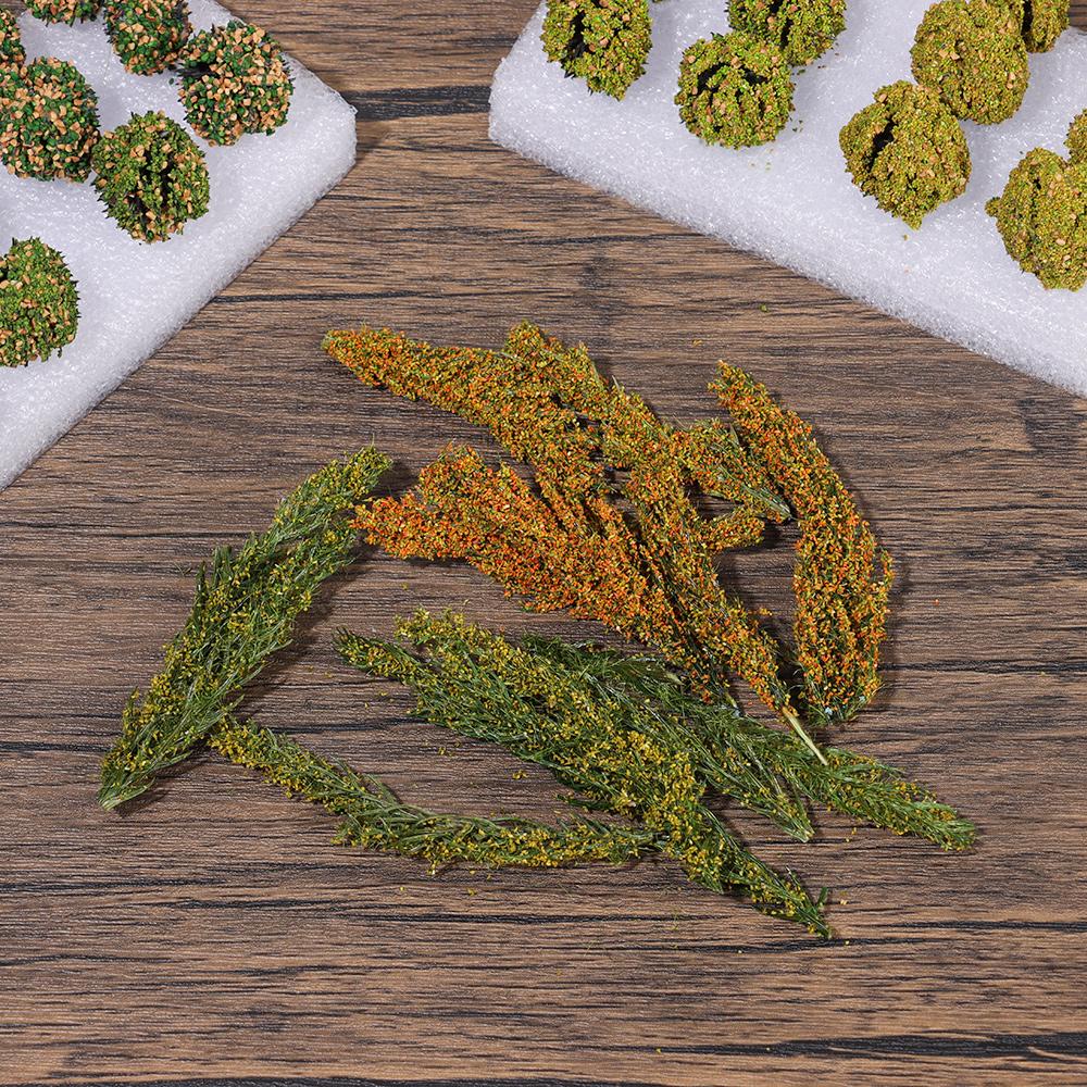 

Макет микропейзажа, кластер искусственных деревьев, статические пучки травы, модель сцены, миниатюрные кустарники