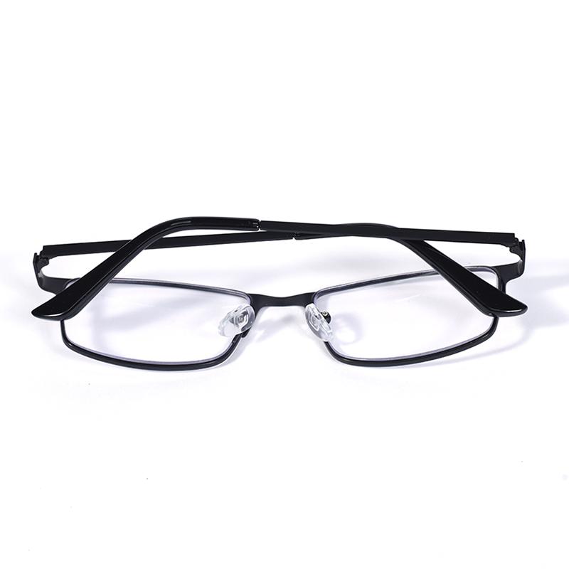 Black Color Metal Reading Glasses Full Frame Elderly Presbyopia Glasses Blue Light Blocking Eyeglasses Fashion Ultralight +175