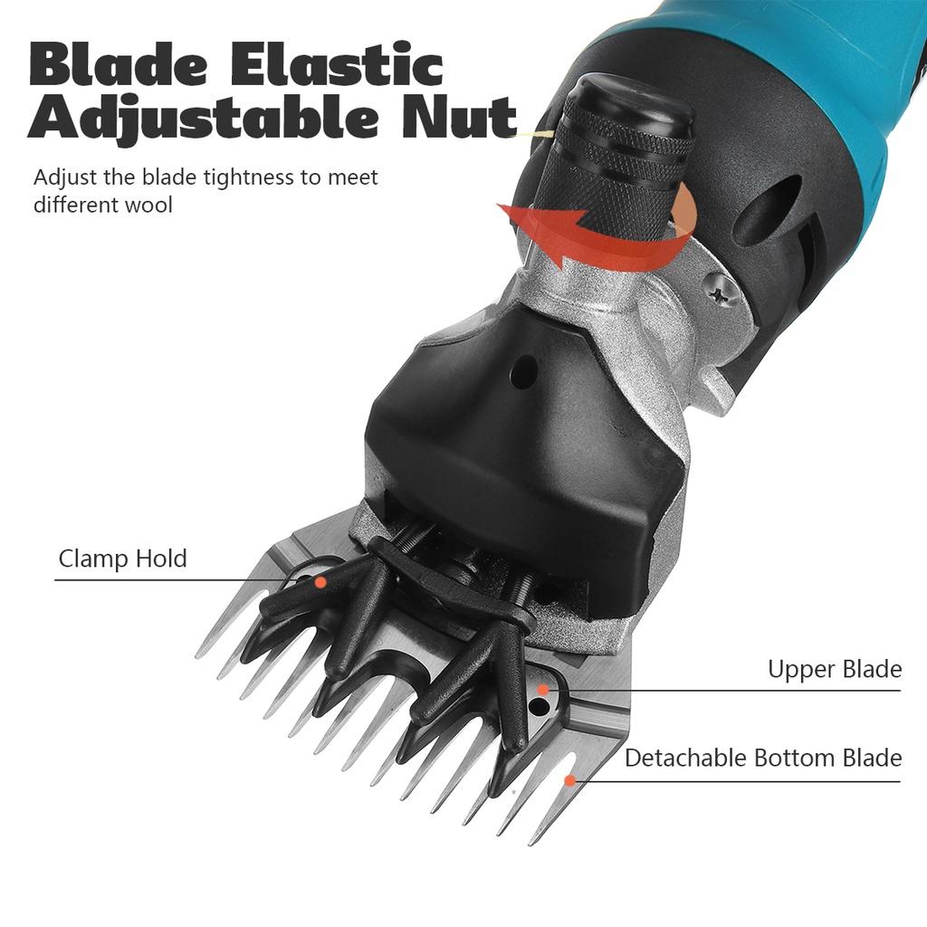 3500W Professional 6 Speeds Electric Sheep Clippers for Sheep Alpacas Llamas and Large Thick Coat Animals Grooming