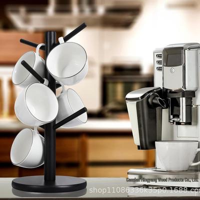 Tree-Shaped Coffee Mug Holder with 6 Hooks for Home or Counter Display