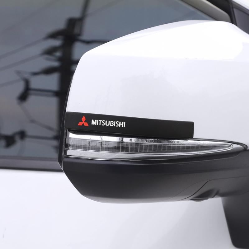 6 st Gummi Bil Anti-Kollisionslist Skydd Dekaler för Mitsubishi Lancer Mirage ASX Pajero Ralliart Attrage Xpander Mirage Pajero