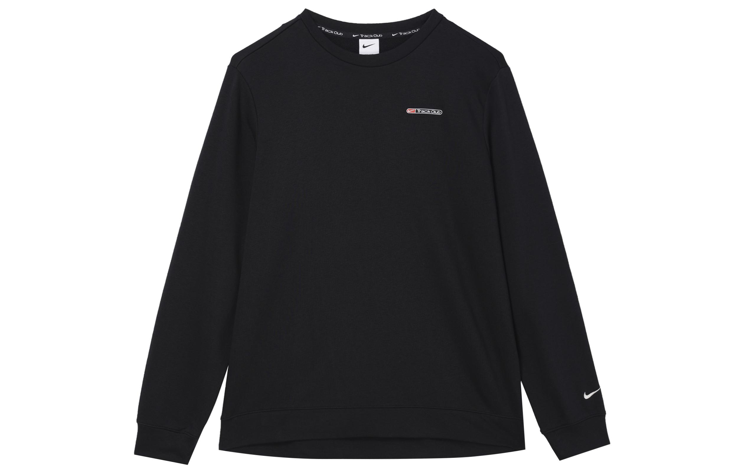 Nike Sweatshirts Men s Black Crew Neck Moderate Regular FB5510-010 S