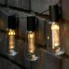 1~2PC LED Solar String Light Outdoor IP65 Waterproof Christmas Decoration 30 Bulbs Retro Camping Garland Garden Party Fairy Lamp