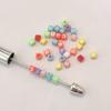 High Quality 500g/Bag Colorful Acrylic Cube Letter Beads 5MM Square A-Z Alphabet Charms for Bracelet Necklace Jewelry Making DIY
