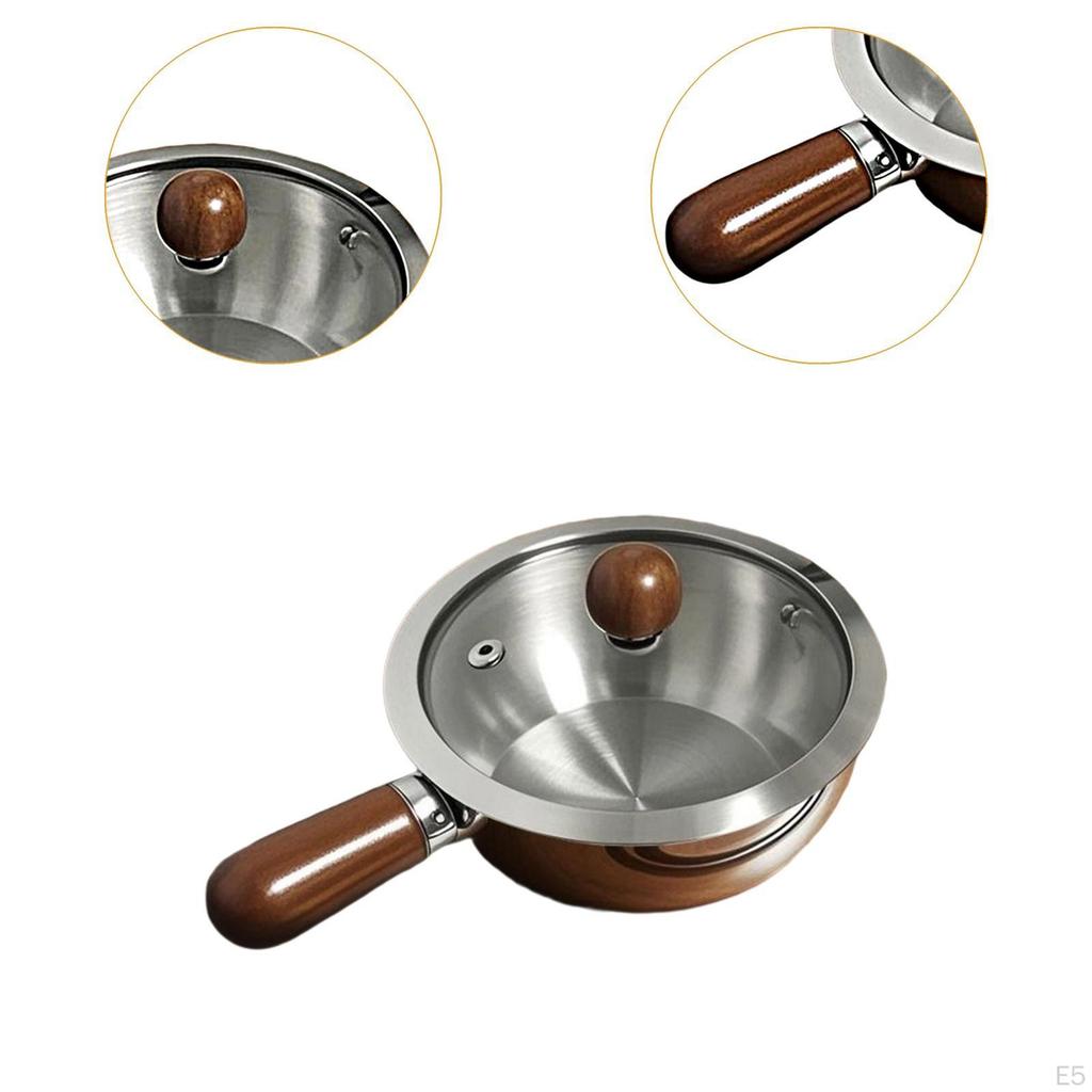 Pot, Butter Melting Pot for Cooking, Kitchen Cooking Utensils, Portable Stainless Steel,