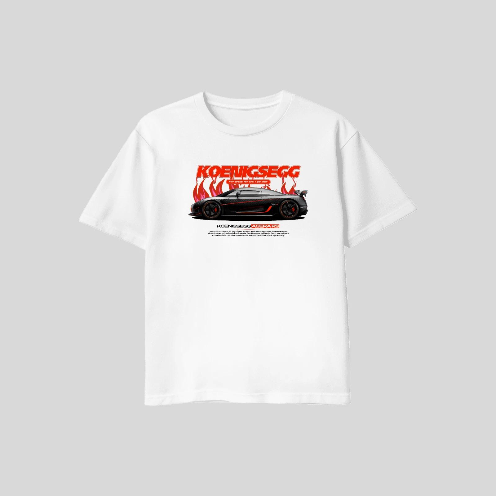 

Unisex Adult Casual Graphic Koenigsegg Agera RS Top Speed T Shirt X... XXL