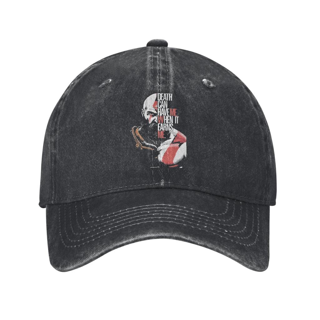 God of War Boy Men Women Baseball Caps  Distressed Washed Caps Hat Vintage Outdoor Workouts Adjustable Sun Cap