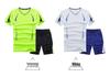 Men's Plus Size Summer Sports Set: Short Sleeve T-shirt & Capris Basketball Uniform