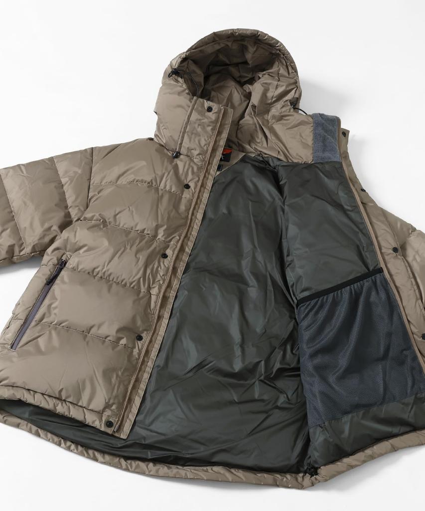 Cliff Mayer NANGA Collaboration Retro Down Jacket, Men's, X-Large, Beige