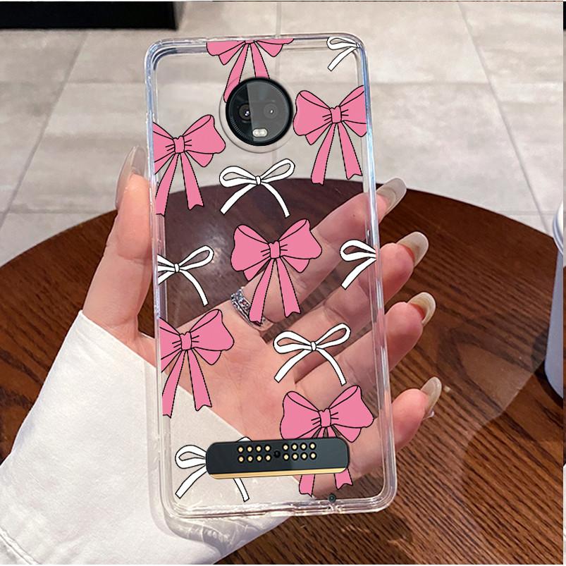 Für Motorola Moto Z3 Play XT1929 Hülle Klar Luxus Niedlich Liebeshase Lustig TPU Weiches Silikon Handyhülle Moto Z3 Play Rückabdeckung