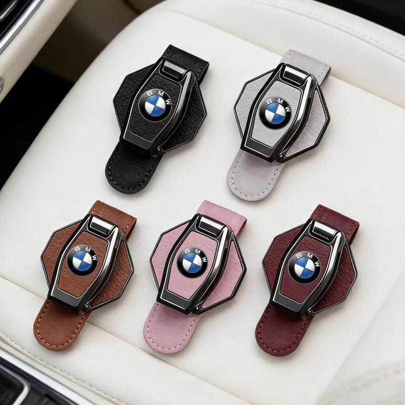Car headrests, magnetic leather eyeglass holders, ticket holders, etc For BMW E39 E46 E90 E36 E60 E34 E30 F30 X1 X3 X5 X6 71