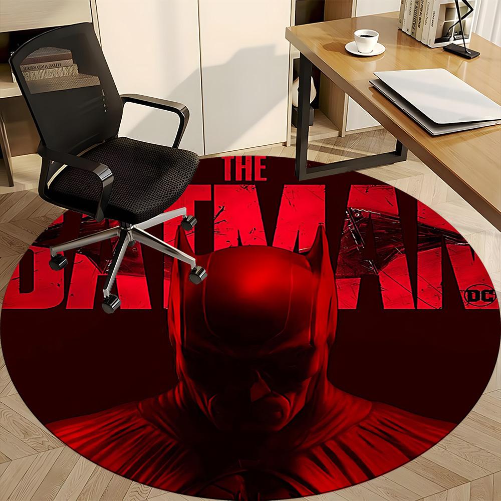 1pc Batman DC Office Round Area Rug, Under Office Chairs Bedroom Living Room Home Decor, Room Deco, Available In Various Sizes