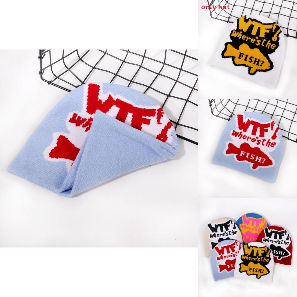 Modische Farbblock-Buchstabenmuster Neutrale Lässige Warme Strickmütze Für Männer Und Frauen Winterliche Wärme Street Fashion