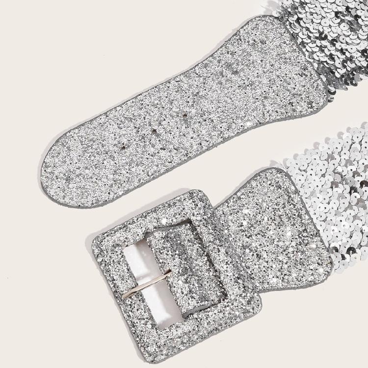 Waist Belt Chain Punk Glitter Buckle Underbust for Casual Costume Belt for Party