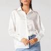 Camisas Casuales Holgadas de Manga Larga de Moda para Mujer Primavera y Verano Nuevo Blusas Tops de Oficina para Señoras Abotonadas Solapa Sólido Simple Slim Camisa de Mujer 26257