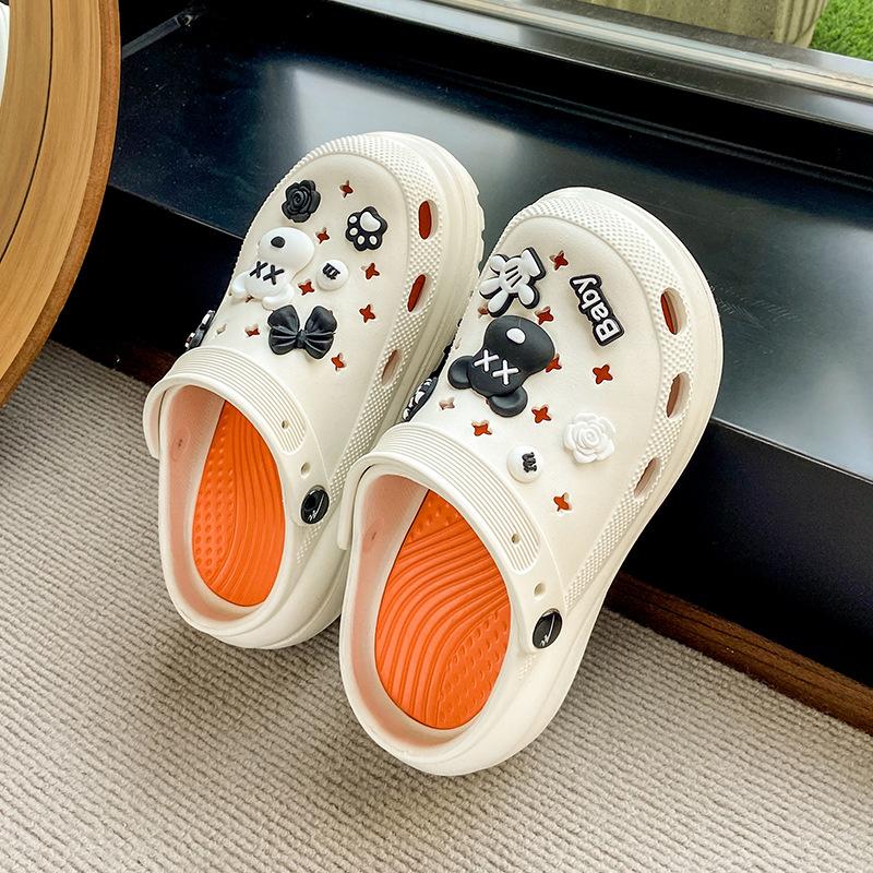 CH Hole Shoes New Heightened Thick-soled Non-slip Summer Outdoor Beach Baotou Drag Home Cool Slippers
