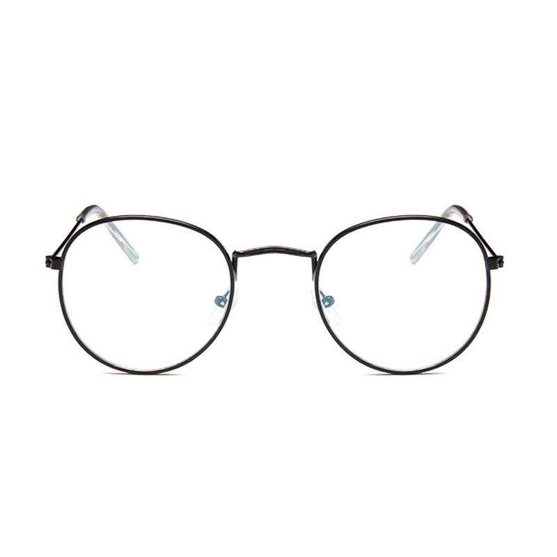 Vintage Round Glasses Clear Lens Fashion Gold Round Metal Frame Glasses Optical Men ladies Eyeglass Frame Fake Glasses