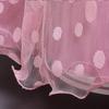 Dětské šaty Puntíkatý dlouhý rukáv Dívčí šaty Květinová dekorace Britská princezna Wind dress