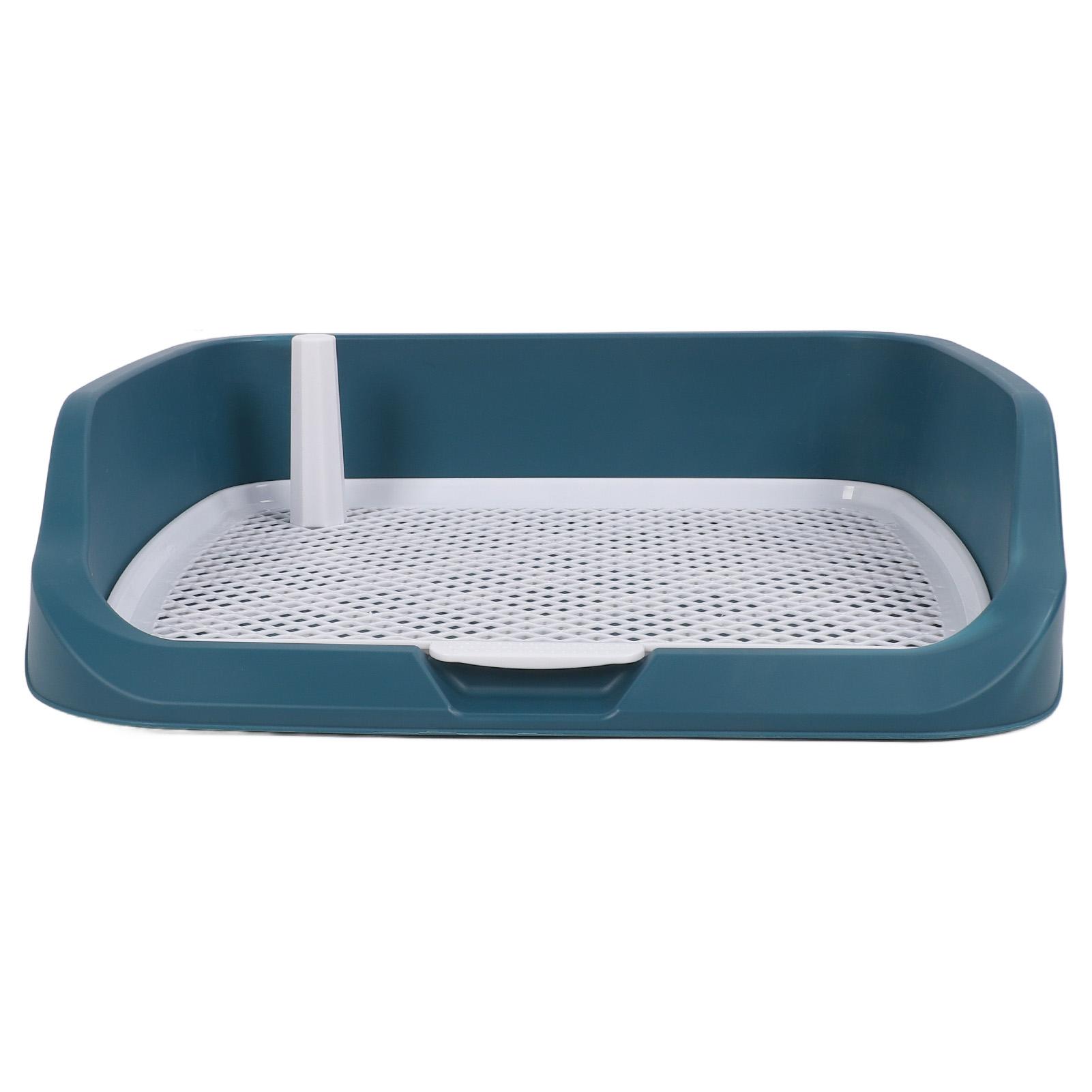 

Dog Potty Tray Portable Multifunctional Pet Mesh Puppy Training Pad Holder with Wall for Small Animal