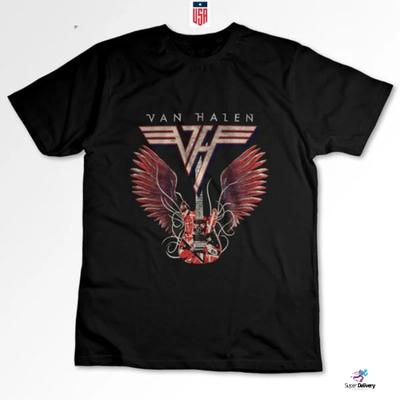 Maglietta Unisex in Cotone Vintage Van Halen - Classica Band Hard Rock, Taglie dalla S alla 5XL