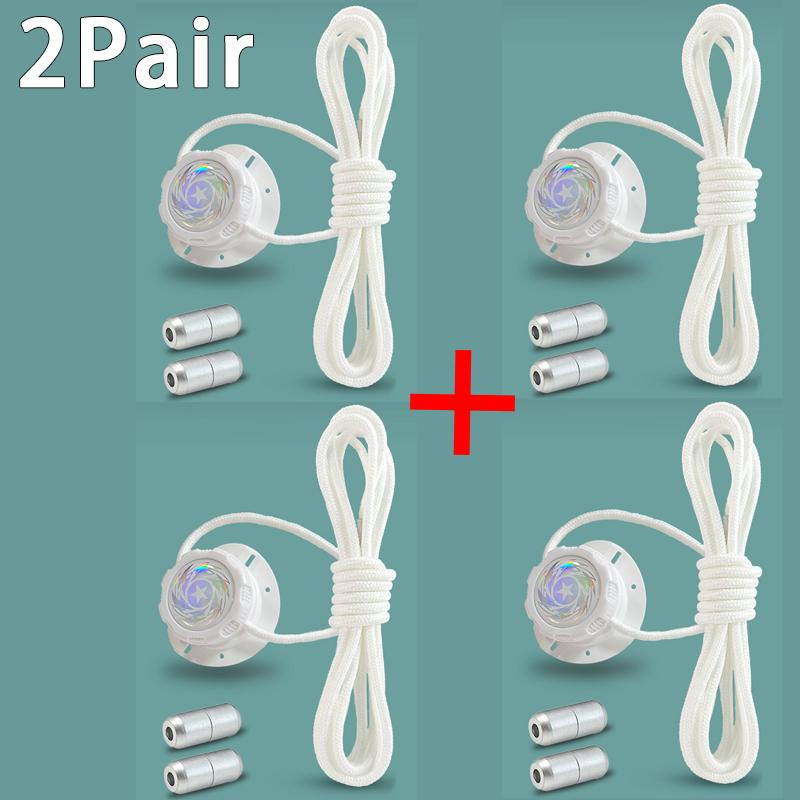 Thick Rope Automatic Shoelaces Swivel Buckle Laces Without Ties Black White Easy Installation Sneakers Shoelace Shoe Accessories