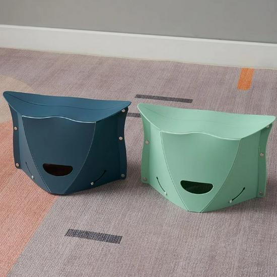 Portable Folding Plastic Travel Stool for Camping & Outdoor Use